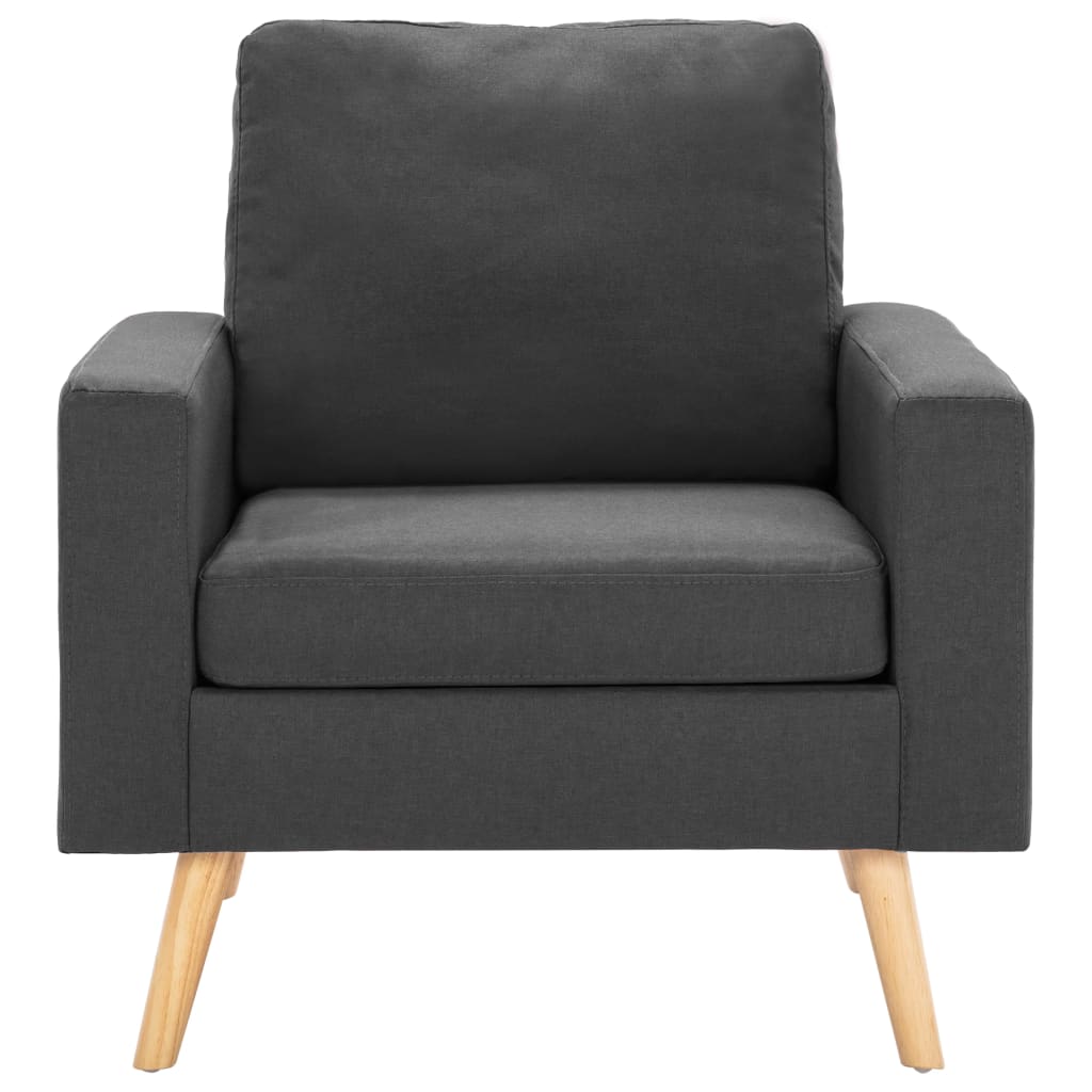 vidaXL Fotoliu, gri închis, material textil