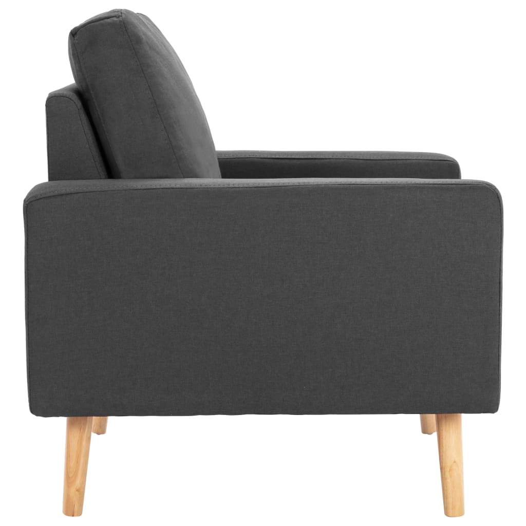 vidaXL Fotoliu, gri închis, material textil