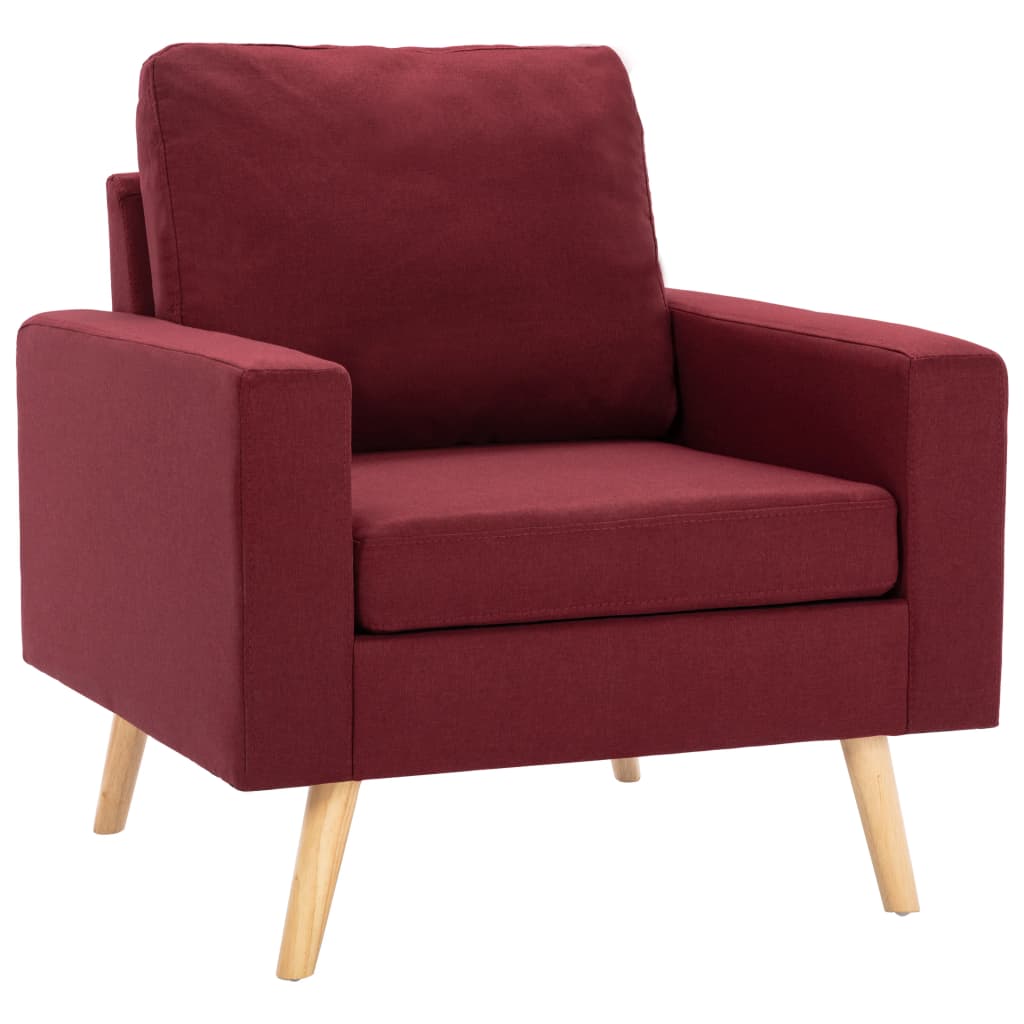 vidaXL Fotoliu, roșu vin, material textil vidaXL Fotoliu, roșu vin, material textil