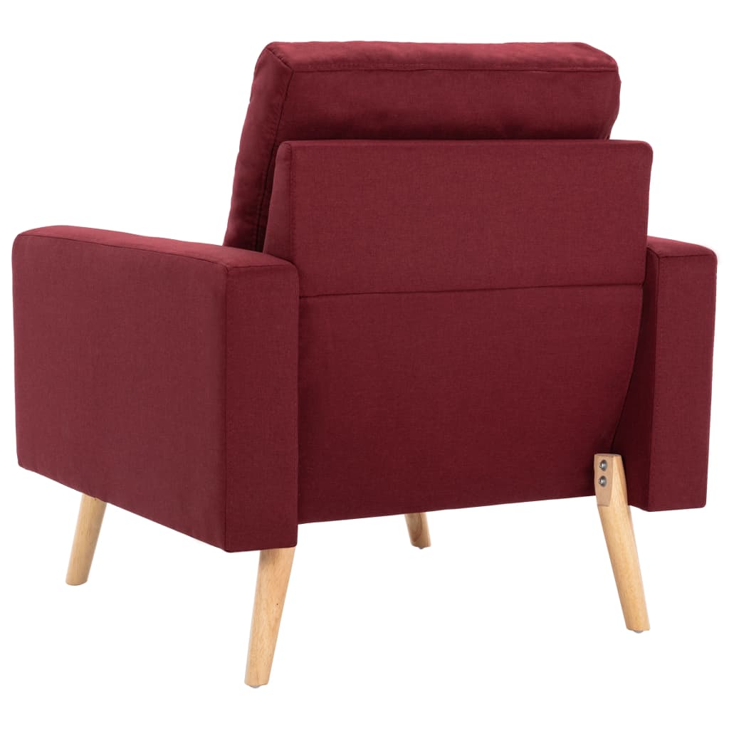 vidaXL Fotoliu, roșu vin, material textil vidaXL Fotoliu, roșu vin, material textil