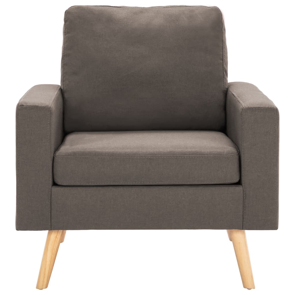 vidaXL Fotoliu, gri taupe, material textil