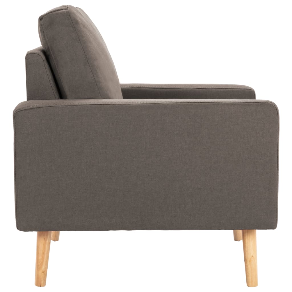 vidaXL Fotoliu, gri taupe, material textil