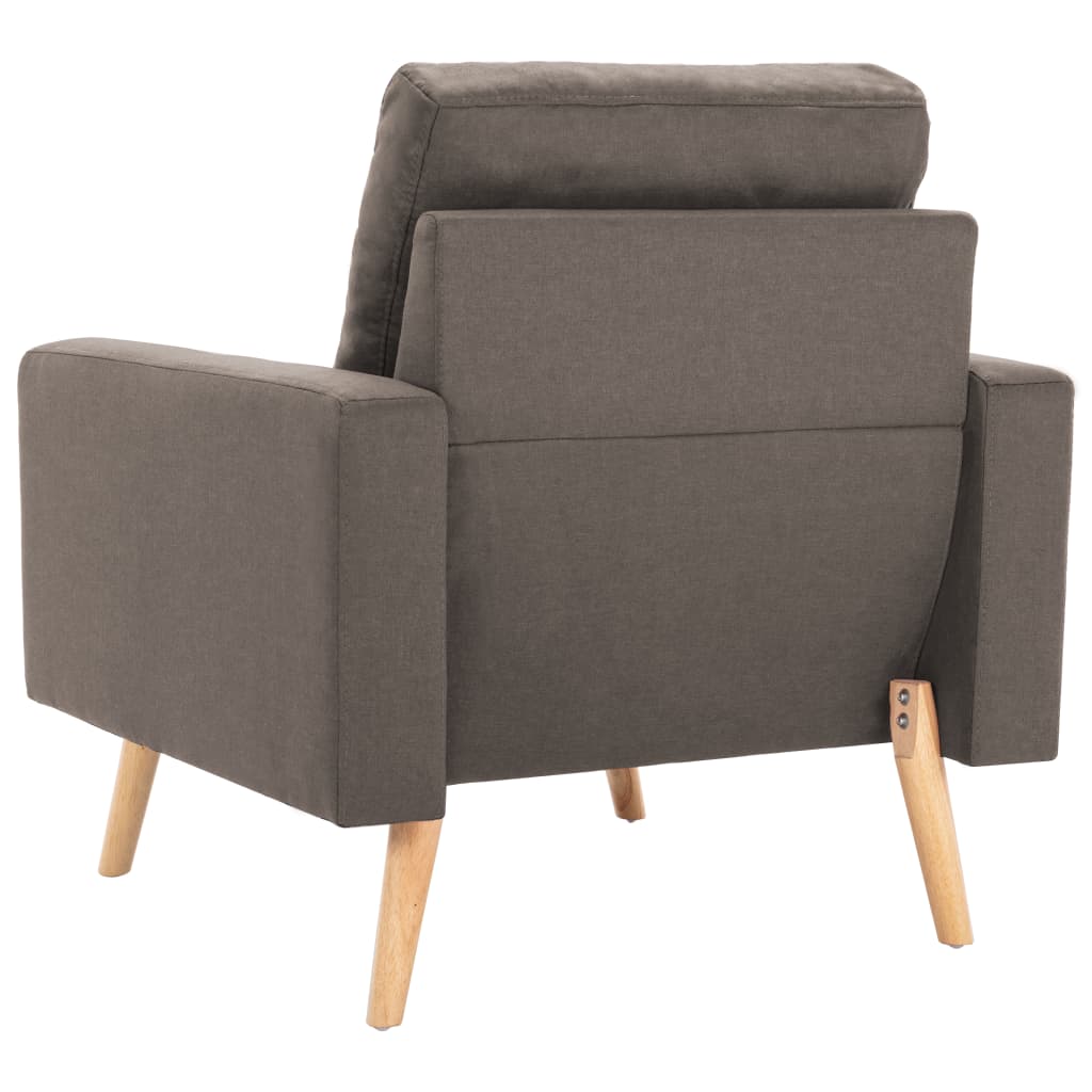vidaXL Fotoliu, gri taupe, material textil
