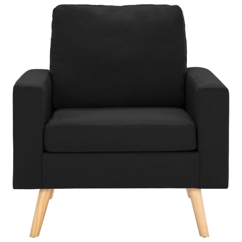 vidaXL Fotoliu, negru, material textil