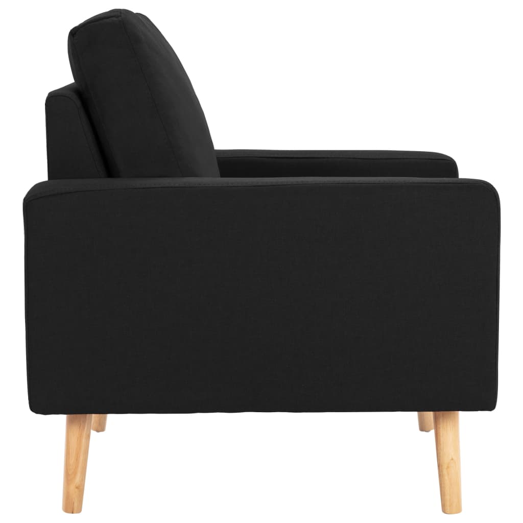 vidaXL Fotoliu, negru, material textil