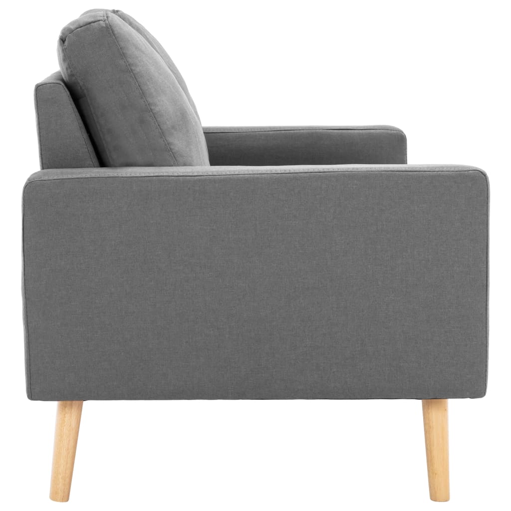 vidaXL Canapea cu 2 locuri, gri deschis, material textil vidaXL Canapea cu 2 locuri, gri deschis, material textil