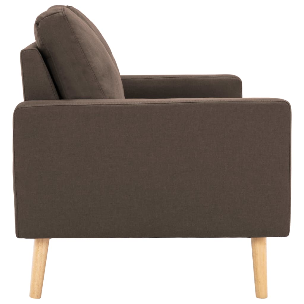 vidaXL Canapea cu 2 locuri, maro, material textil