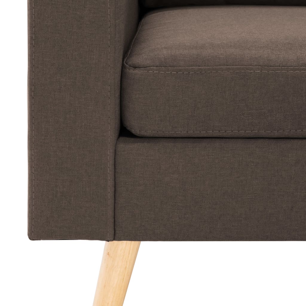 vidaXL Canapea cu 2 locuri, maro, material textil