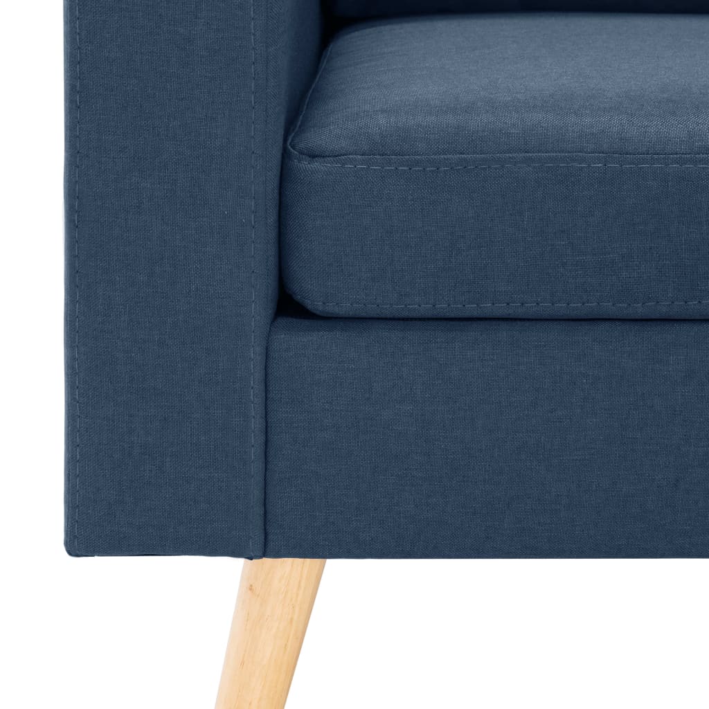 vidaXL Canapea cu 2 locuri, albastru, material textil vidaXL Canapea cu 2 locuri, albastru, material textil