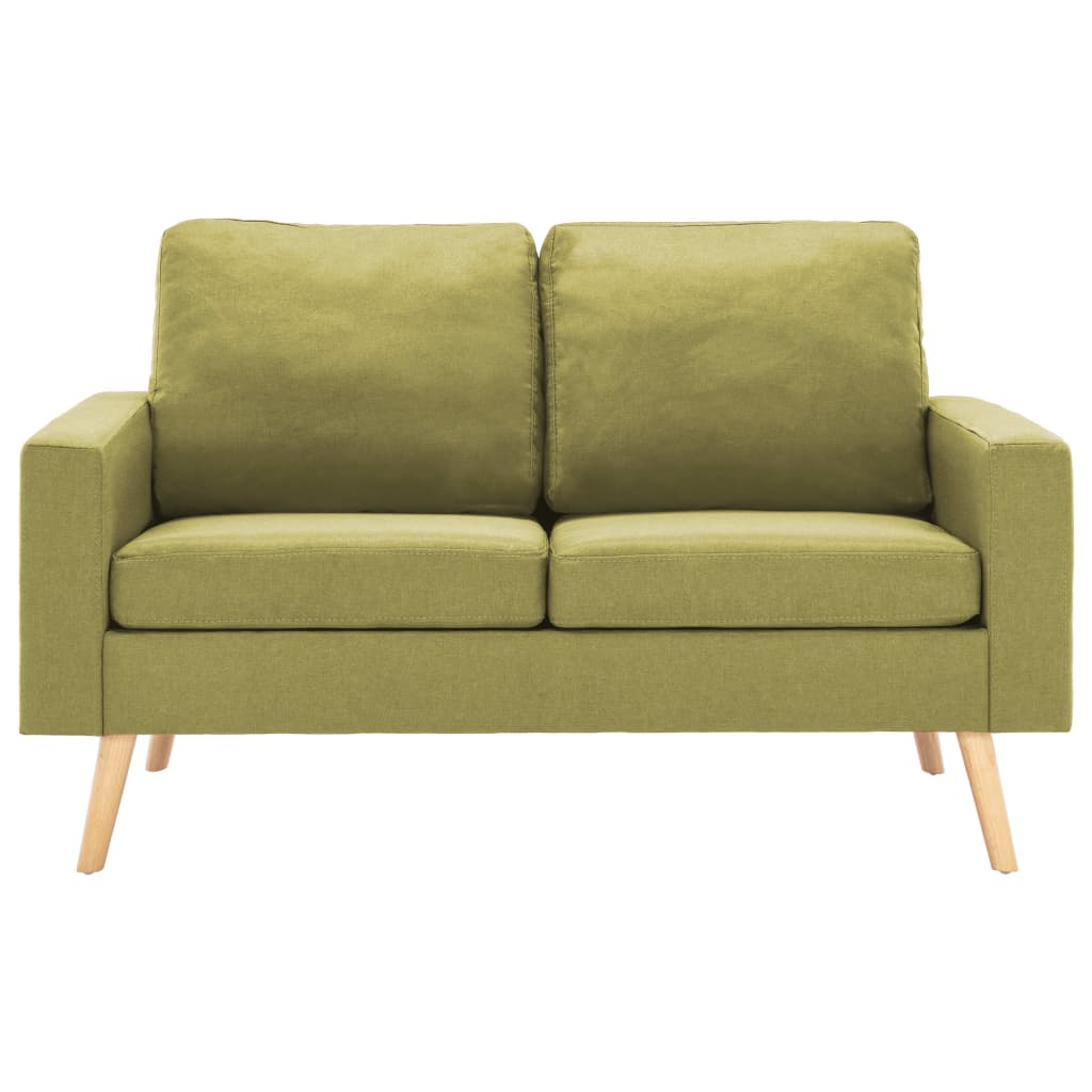 vidaXL Canapea cu 2 locuri, verde, material textil vidaXL Canapea cu 2 locuri, verde, material textil