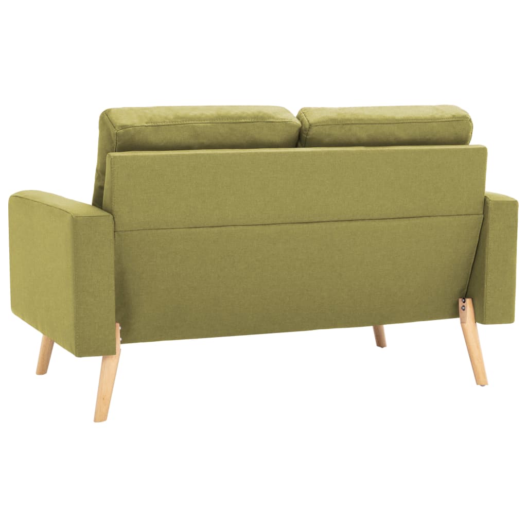 vidaXL Canapea cu 2 locuri, verde, material textil vidaXL Canapea cu 2 locuri, verde, material textil