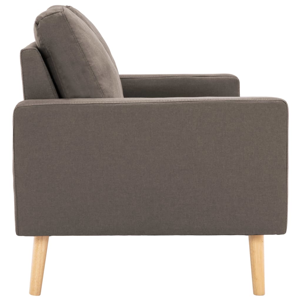 vidaXL Canapea cu 2 locuri, gri taupe, material textil vidaXL Canapea cu 2 locuri, gri taupe, material textil
