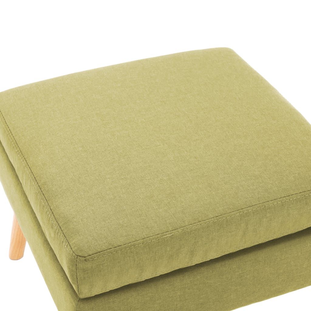 vidaXL Taburet, verde, material textil vidaXL Taburet, verde, material textil