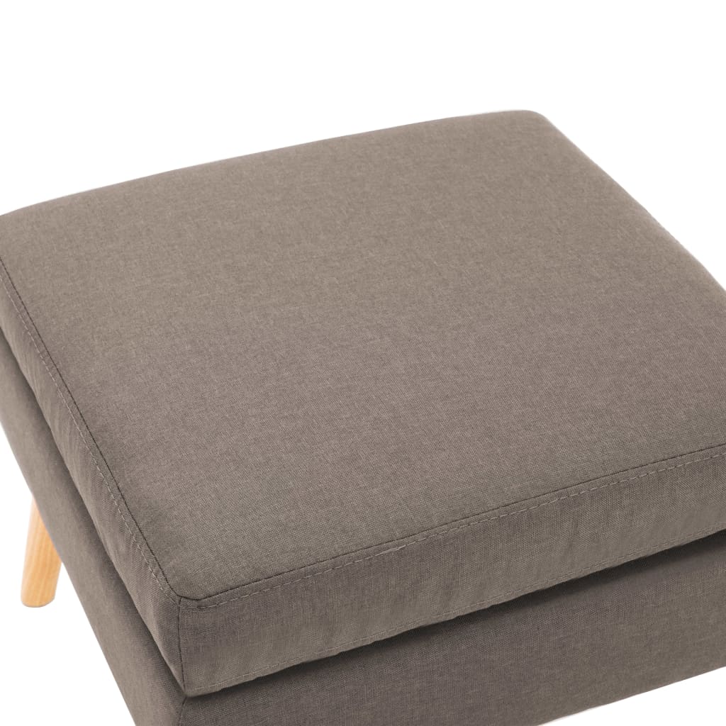 vidaXL Taburet, gri taupe, material textil vidaXL Taburet, gri taupe, material textil