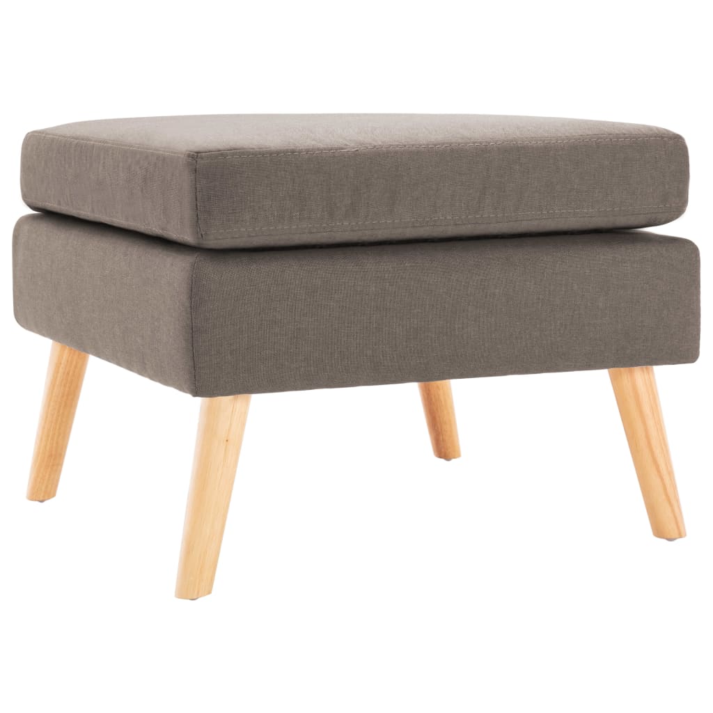 vidaXL Taburet, gri taupe, material textil vidaXL Taburet, gri taupe, material textil