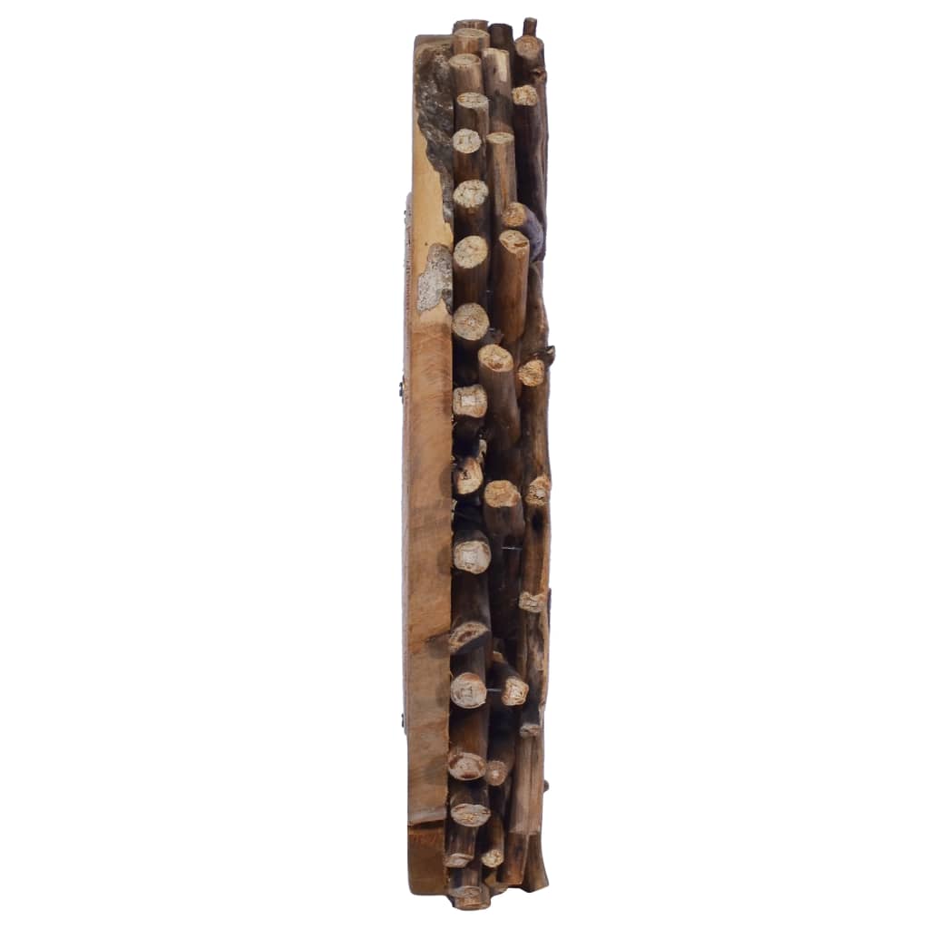 vidaXL Oglindă de perete, 40 cm, tec, rotund vidaXL Oglindă de perete, 40 cm, tec, rotund