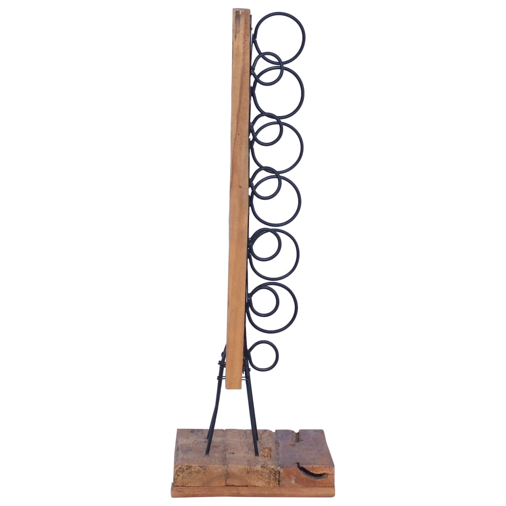 vidaXL Suport 6 sticle de vin, 35x35x100 cm, lemn masiv de tec vidaXL Suport 6 sticle de vin, 35x35x100 cm, lemn masiv de tec