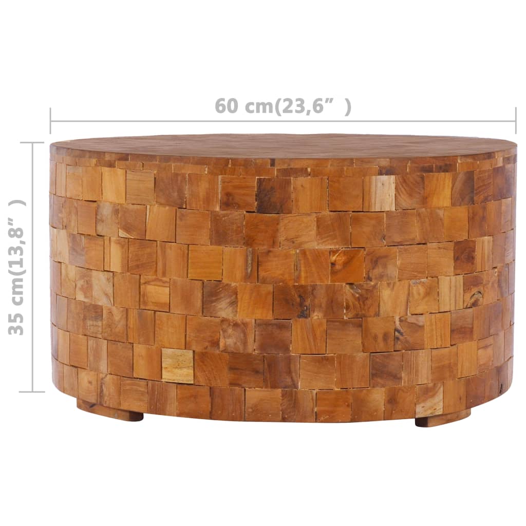 vidaXL Măsuță de cafea, 60 x 60 x 35 cm, lemn masiv de tec vidaXL Măsuță de cafea, 60 x 60 x 35 cm, lemn masiv de tec
