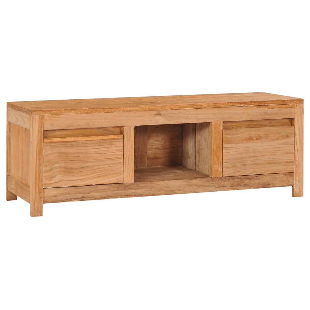 vidaXL Comodă TV, 100 x 30 x 35 cm, lemn masiv de tec