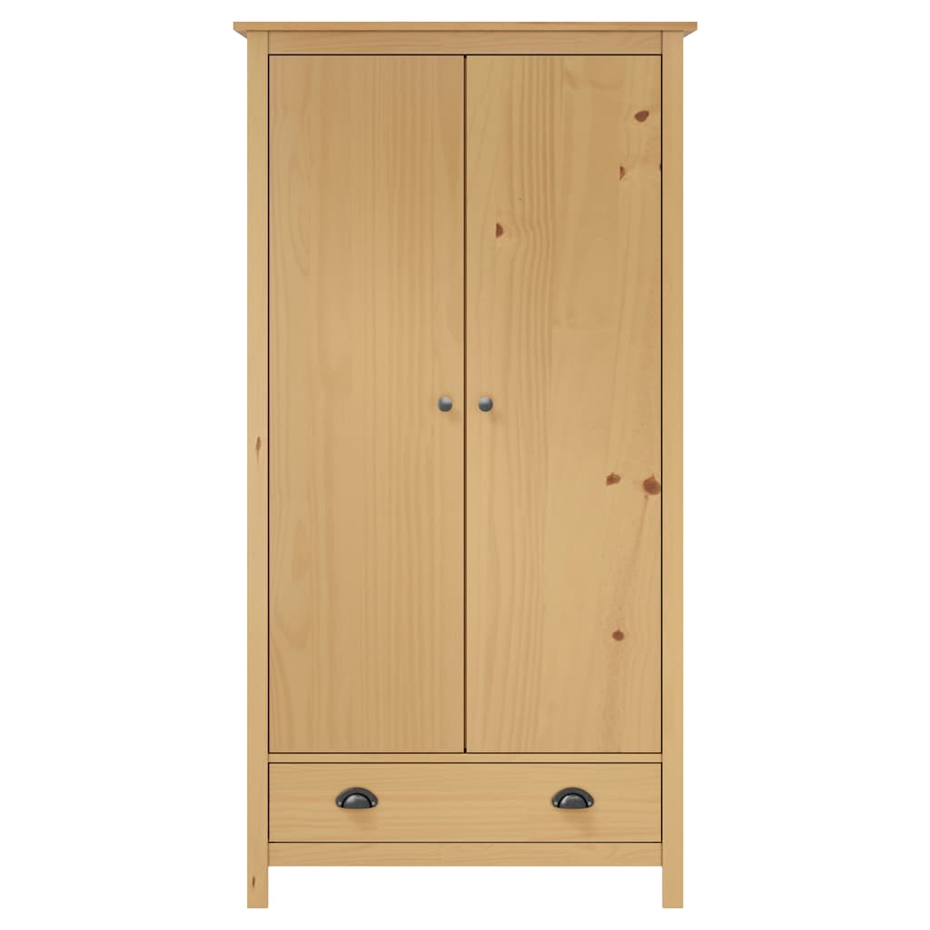 vidaXL Șifonier cu 2 uși Hill, 89x50x170 cm, lemn masiv de pin