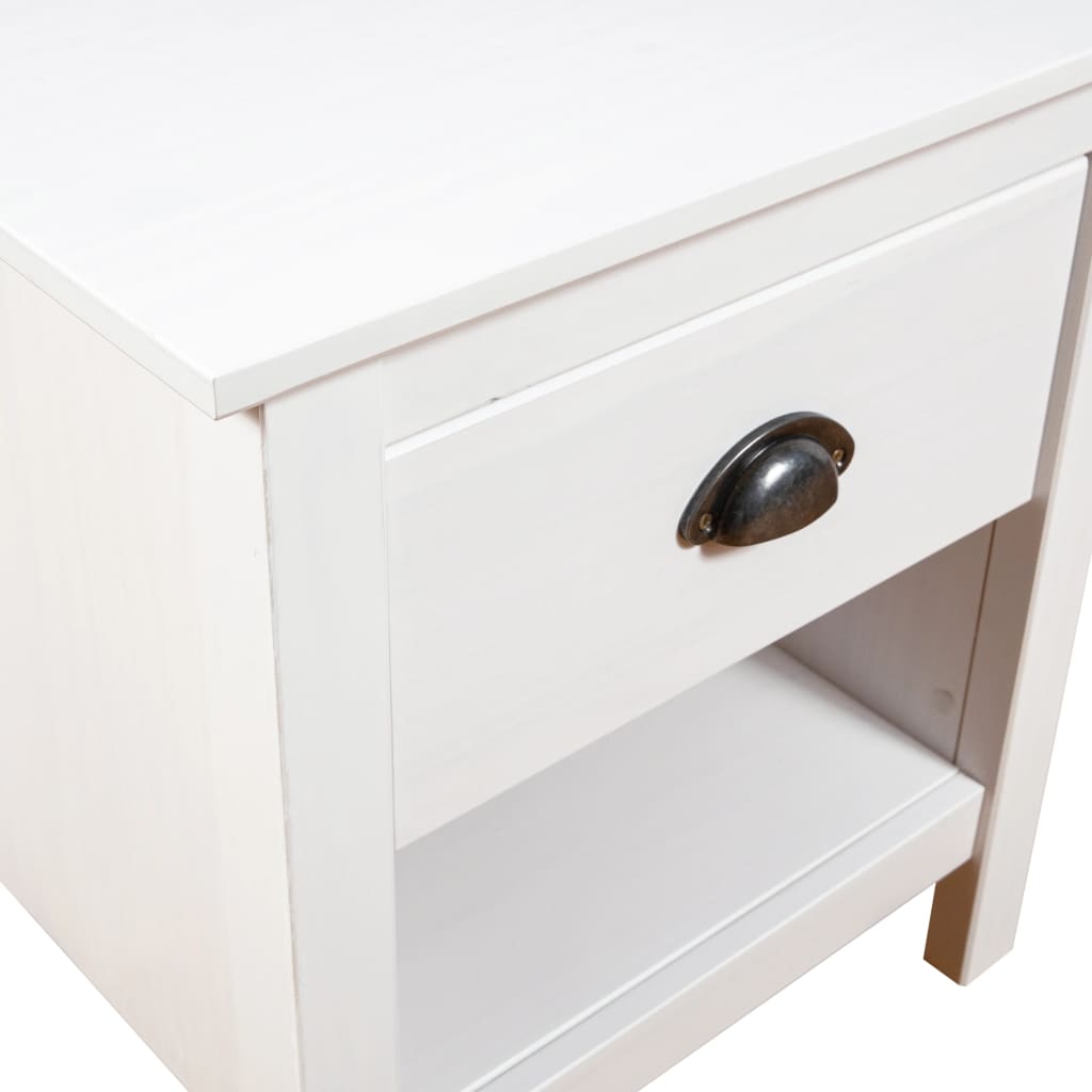 vidaXL Noptiere Hill, 2 buc., 46x35x49,5 cm, lemn masiv de pin