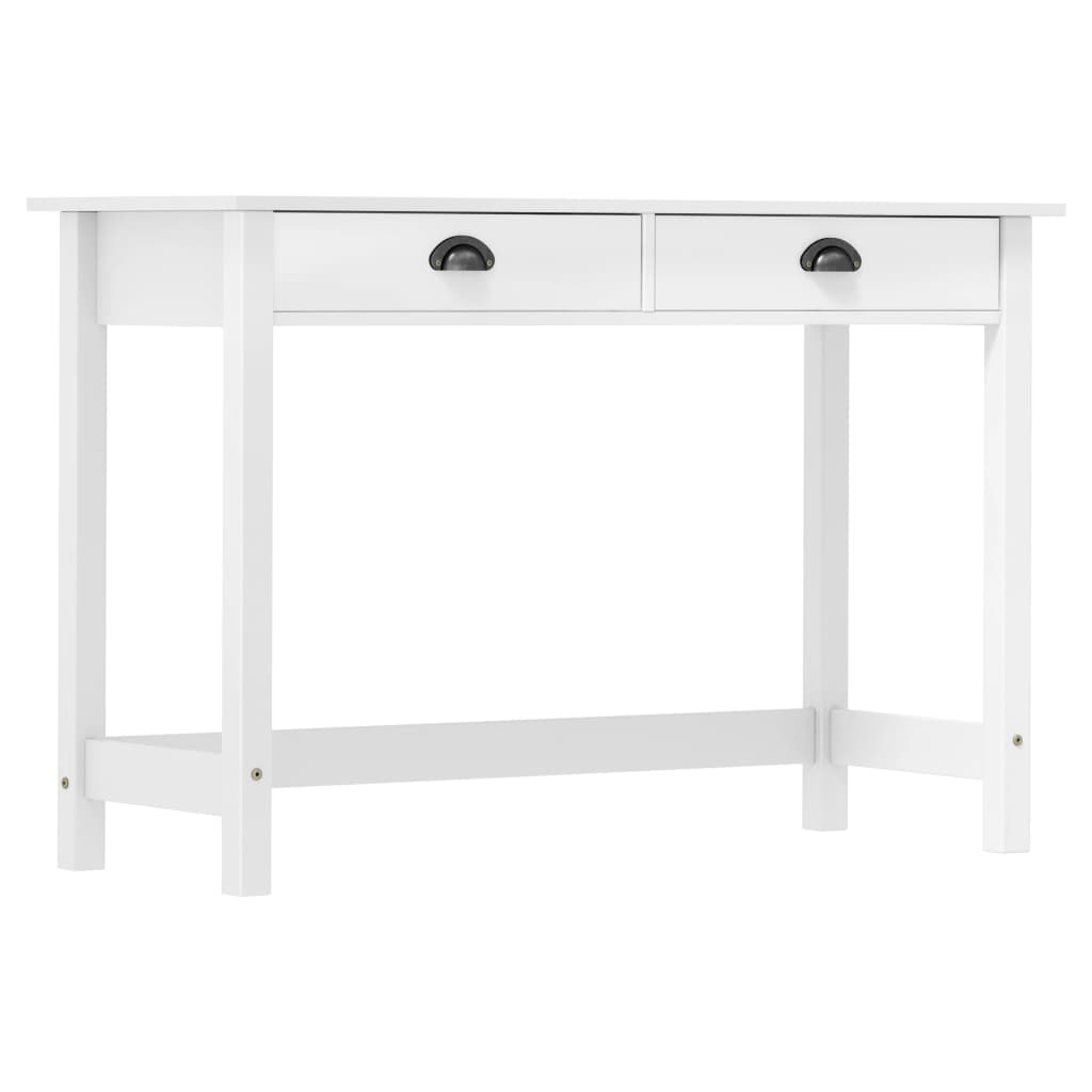 vidaXL Masă consolă Hill cu 2 sertare, 110x45x74 cm, lemn masiv pin vidaXL Masă consolă Hill cu 2 sertare, 110x45x74 cm, lemn masiv pin