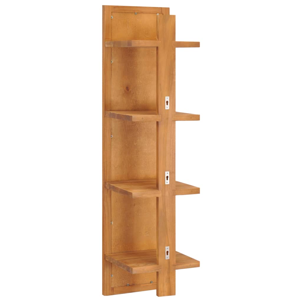 vidaXL Oglindă de perete cu rafturi, 30x30x120 cm, lemn masiv de tec vidaXL Oglindă de perete cu rafturi, 30x30x120 cm, lemn masiv de tec