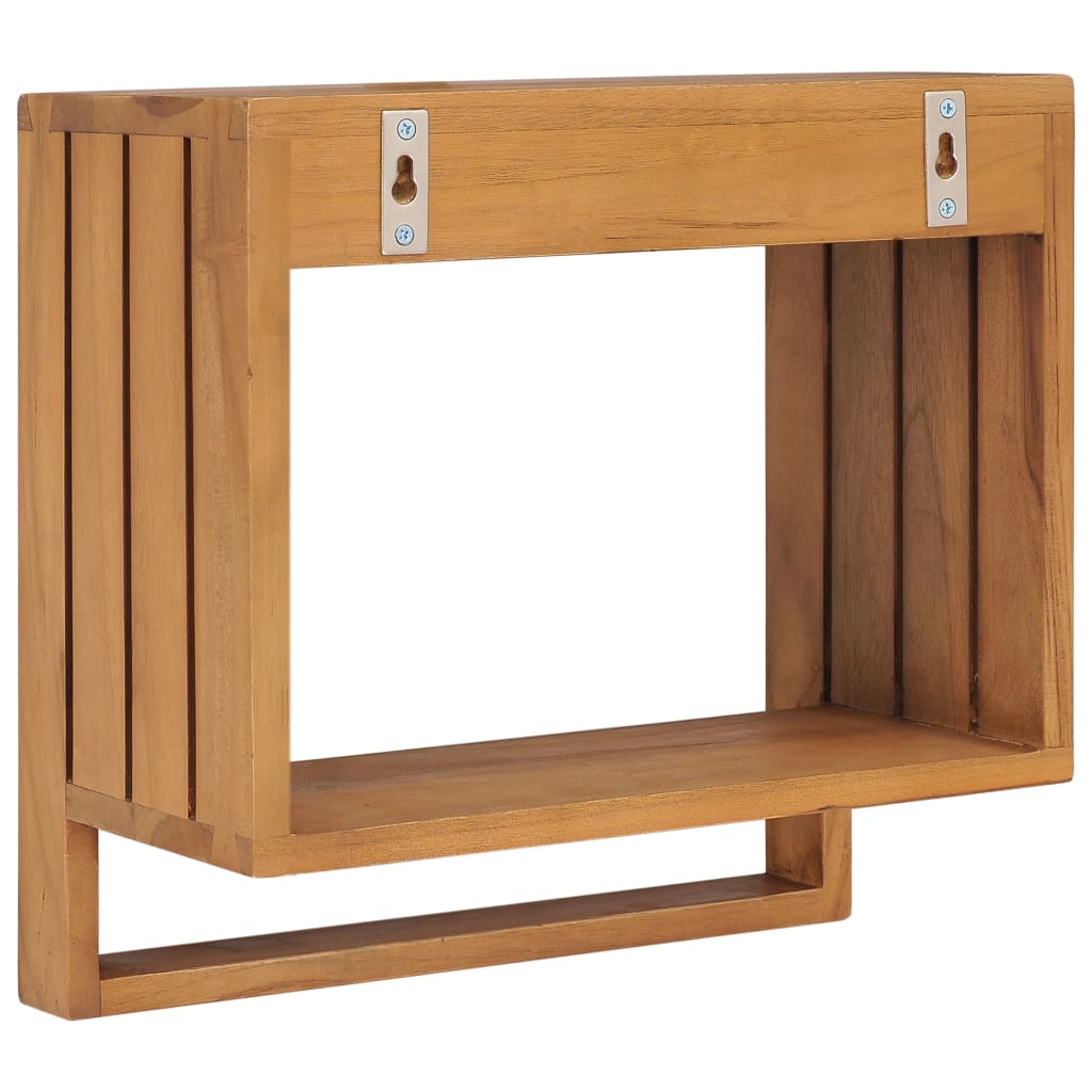 vidaXL Suport prosoape de perete, 35 x 20 x 35 cm, lemn masiv de tec vidaXL Suport prosoape de perete, 35 x 20 x 35 cm, lemn masiv de tec