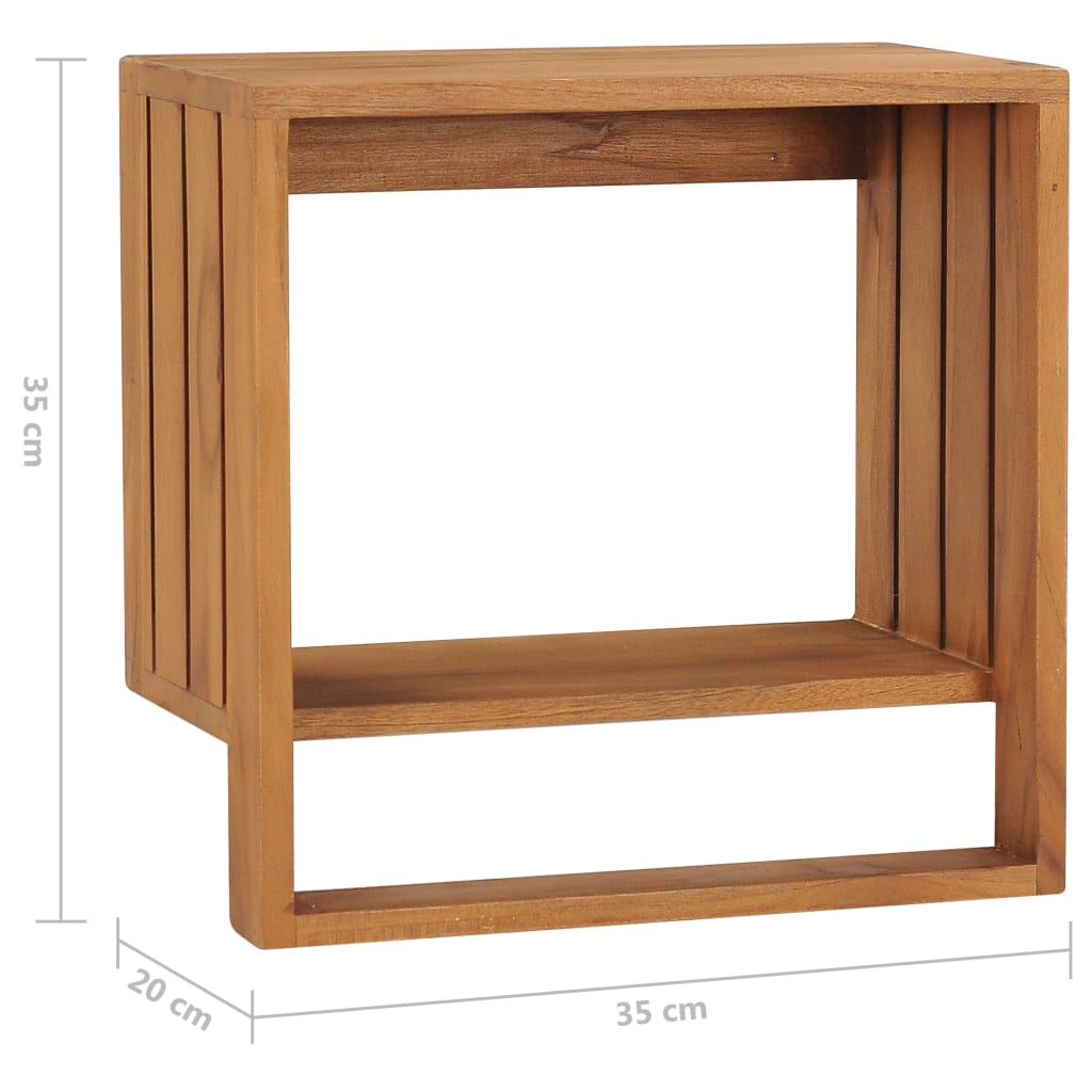 vidaXL Suport prosoape de perete, 35 x 20 x 35 cm, lemn masiv de tec vidaXL Suport prosoape de perete, 35 x 20 x 35 cm, lemn masiv de tec