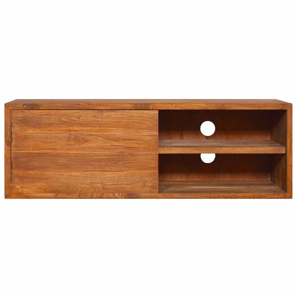 vidaXL Dulap TV montat pe perete, 90x30x30 cm, lemn masiv de tec