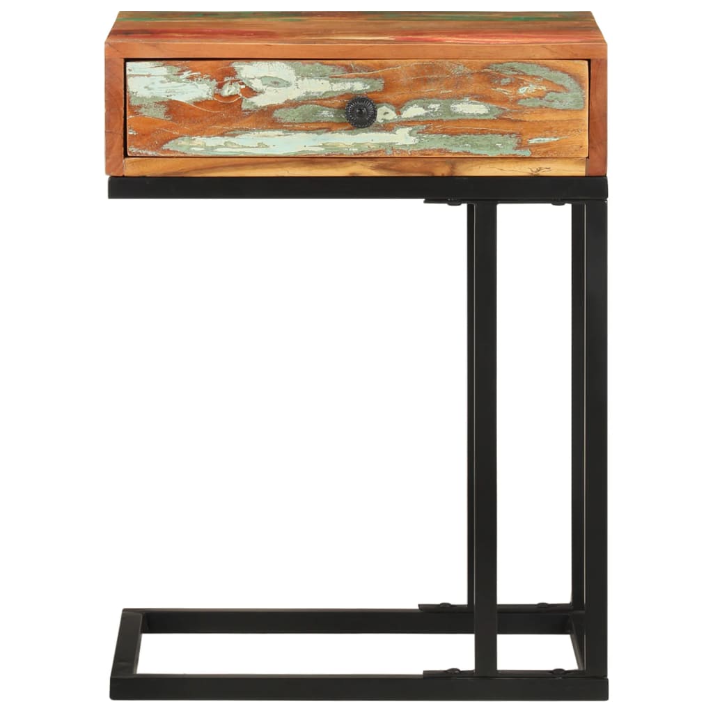 vidaXL Masă laterală formă U, 45 x 30 x 61 cm, lemn masiv reciclat vidaXL Masă laterală formă U, 45 x 30 x 61 cm, lemn masiv reciclat