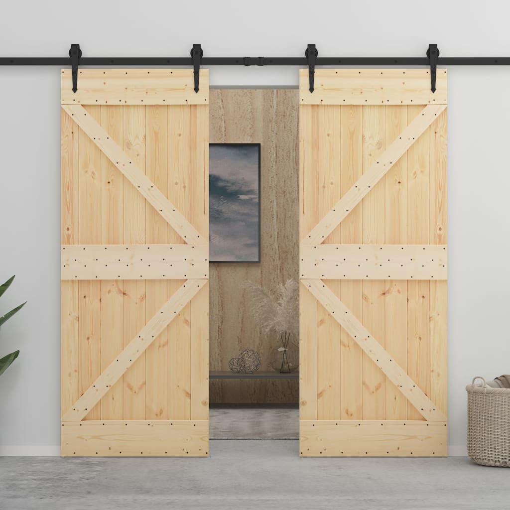 vidaXL Ușă, 80x210 cm, lemn masiv de pin vidaXL Ușă, 80x210 cm, lemn masiv de pin