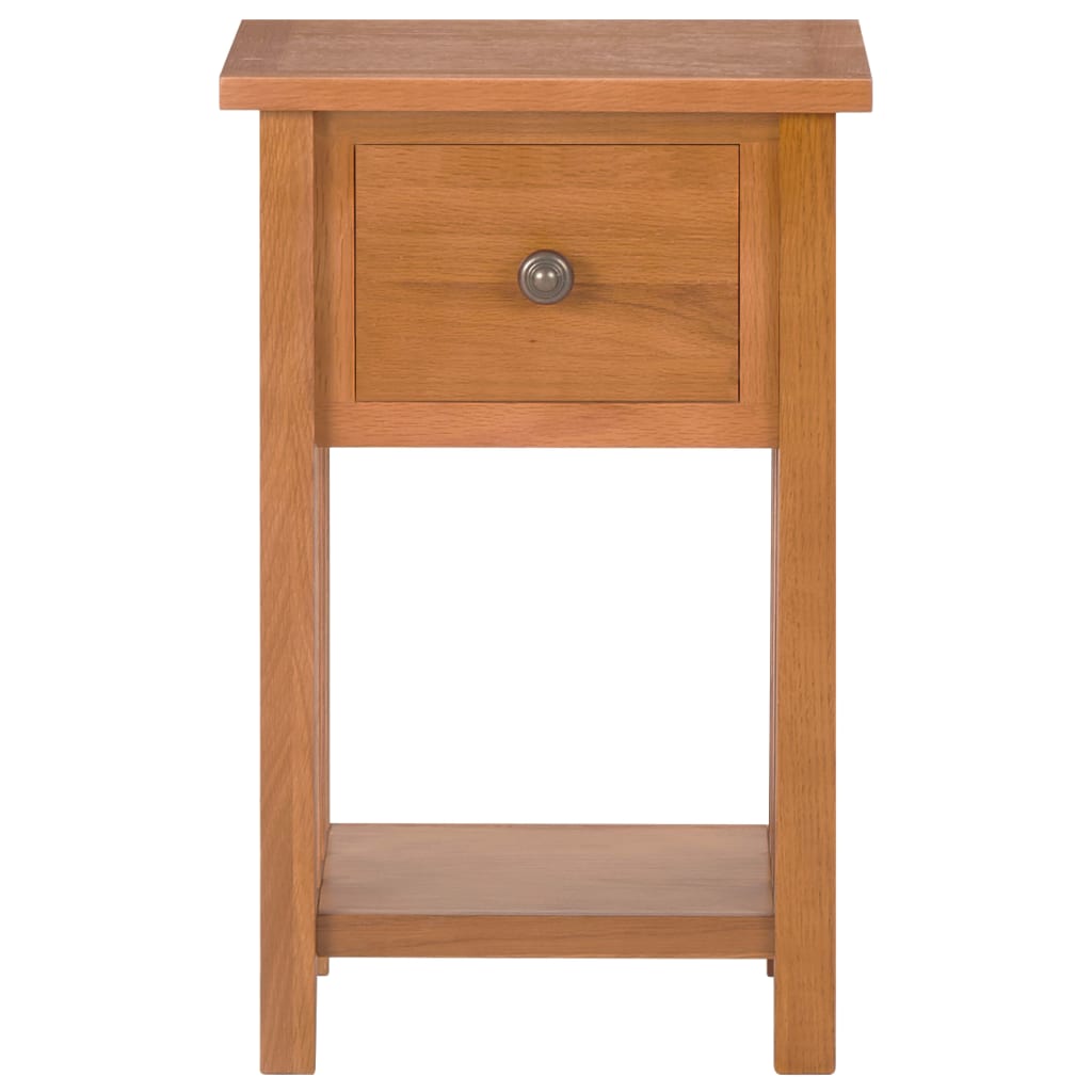 vidaXL Masă de reviste cu sertar, 35 x 27 x 55 cm, lemn masiv stejar vidaXL Masă de reviste cu sertar, 35 x 27 x 55 cm, lemn masiv stejar