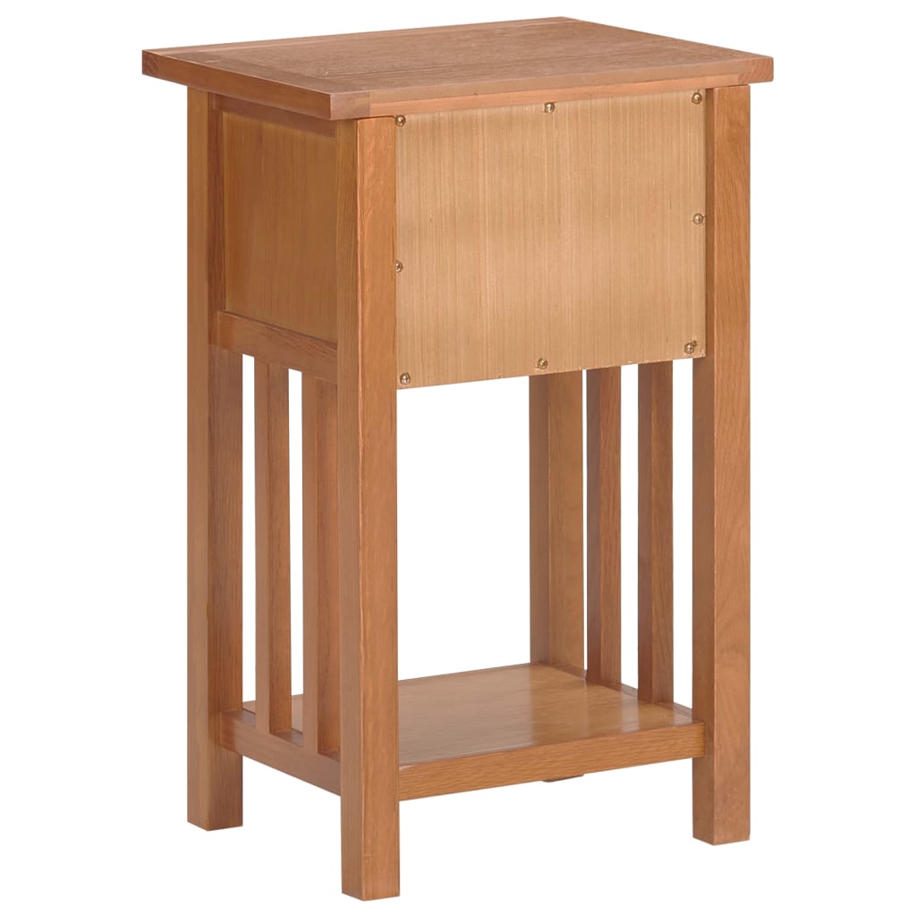 vidaXL Masă de reviste cu sertar, 35 x 27 x 55 cm, lemn masiv stejar vidaXL Masă de reviste cu sertar, 35 x 27 x 55 cm, lemn masiv stejar