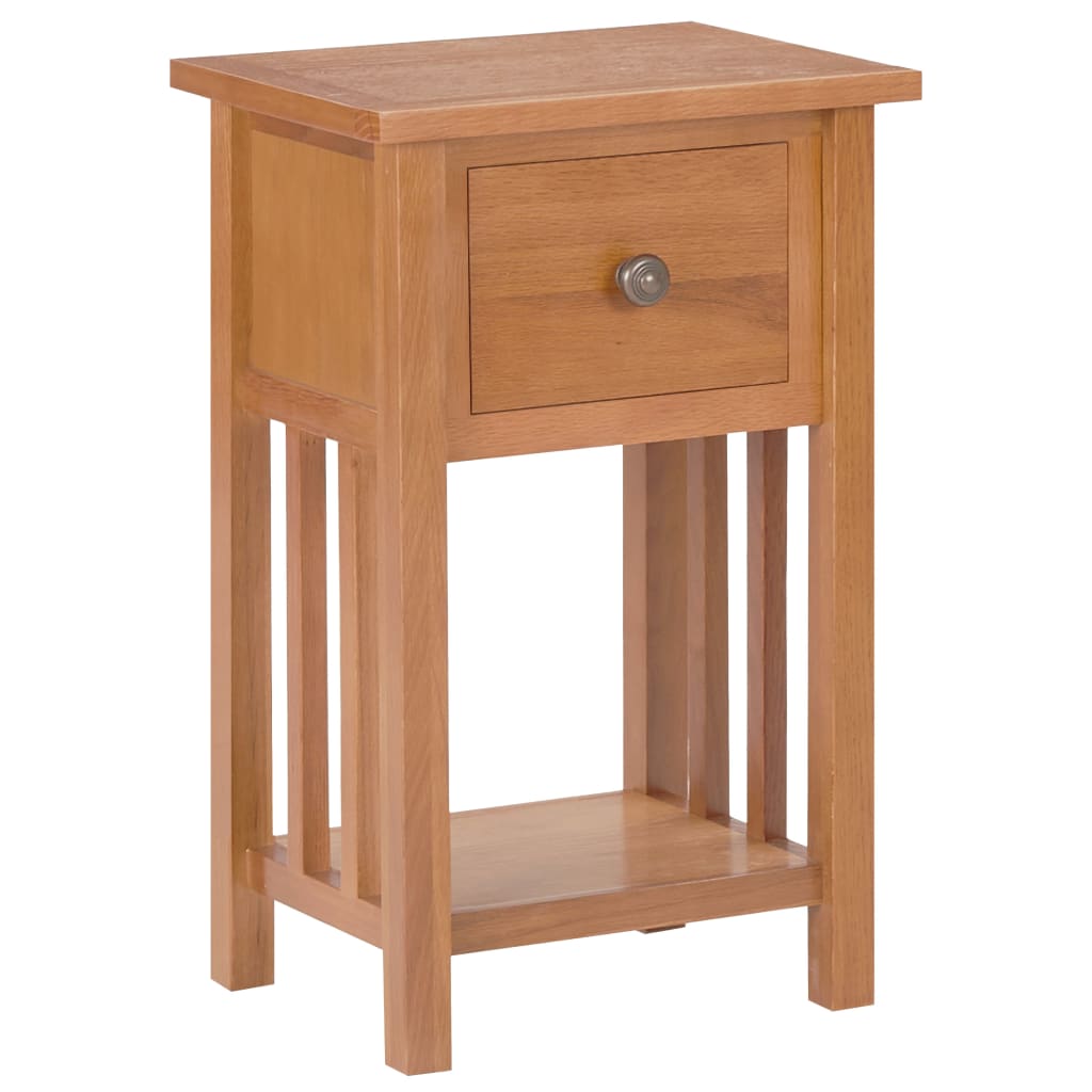 vidaXL Masă de reviste cu sertar, 35 x 27 x 55 cm, lemn masiv stejar vidaXL Masă de reviste cu sertar, 35 x 27 x 55 cm, lemn masiv stejar