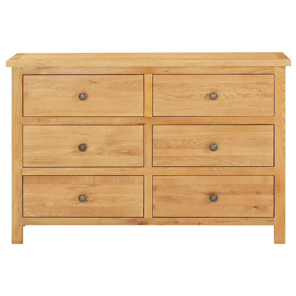 vidaXL Dulap cu sertare, 105 x 33,5 x 73 cm, lemn masiv stejar vidaXL Dulap cu sertare, 105 x 33,5 x 73 cm, lemn masiv stejar