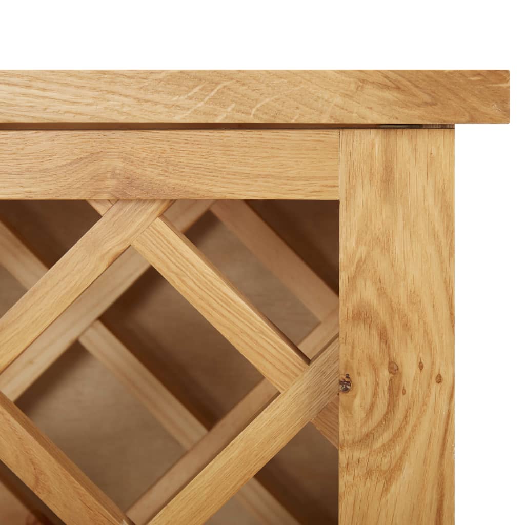 vidaXL Dulap sticle de vin, 11 sticle, 80x32x80 cm, lemn de stejar vidaXL Dulap sticle de vin, 11 sticle, 80x32x80 cm, lemn de stejar