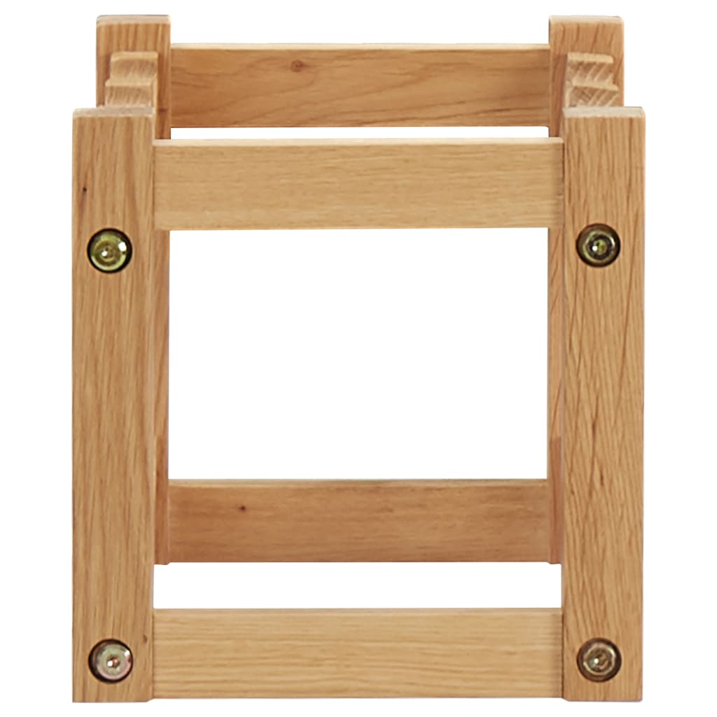 vidaXL Suport 6 sticle de vin, 37 x 21 x 21, lemn masiv de stejar