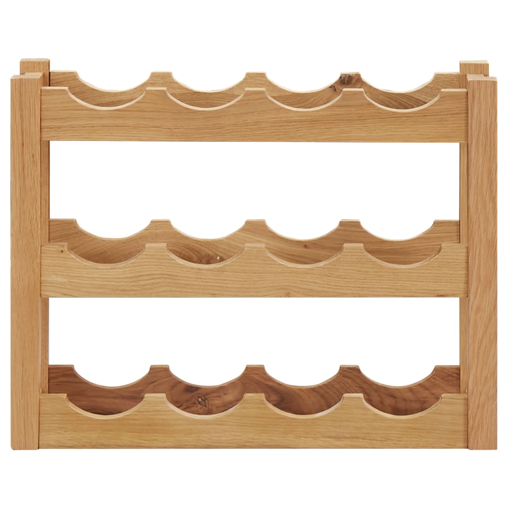 vidaXL Suport 12 sticle de vin, 47 x 21 x 36, lemn masiv de stejar vidaXL Suport 12 sticle de vin, 47 x 21 x 36, lemn masiv de stejar