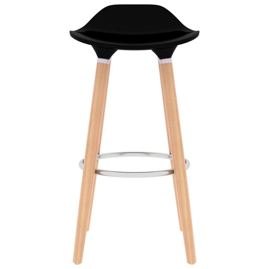 vidaXL Scaune de bar, 2 buc, negru