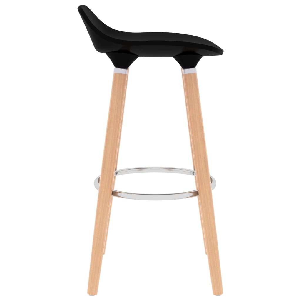 vidaXL Scaune de bar, 2 buc, negru