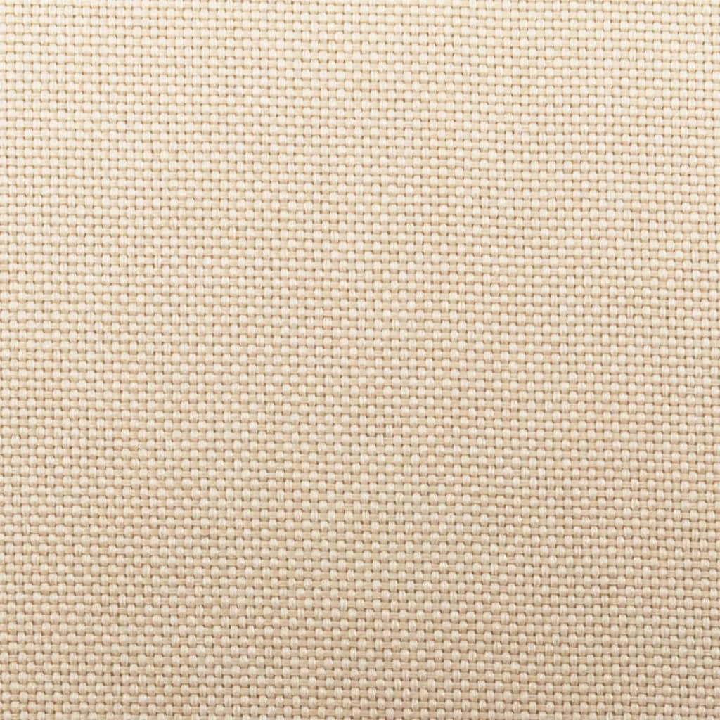 vidaXL Scaune de bar, 2 buc., crem, material textil