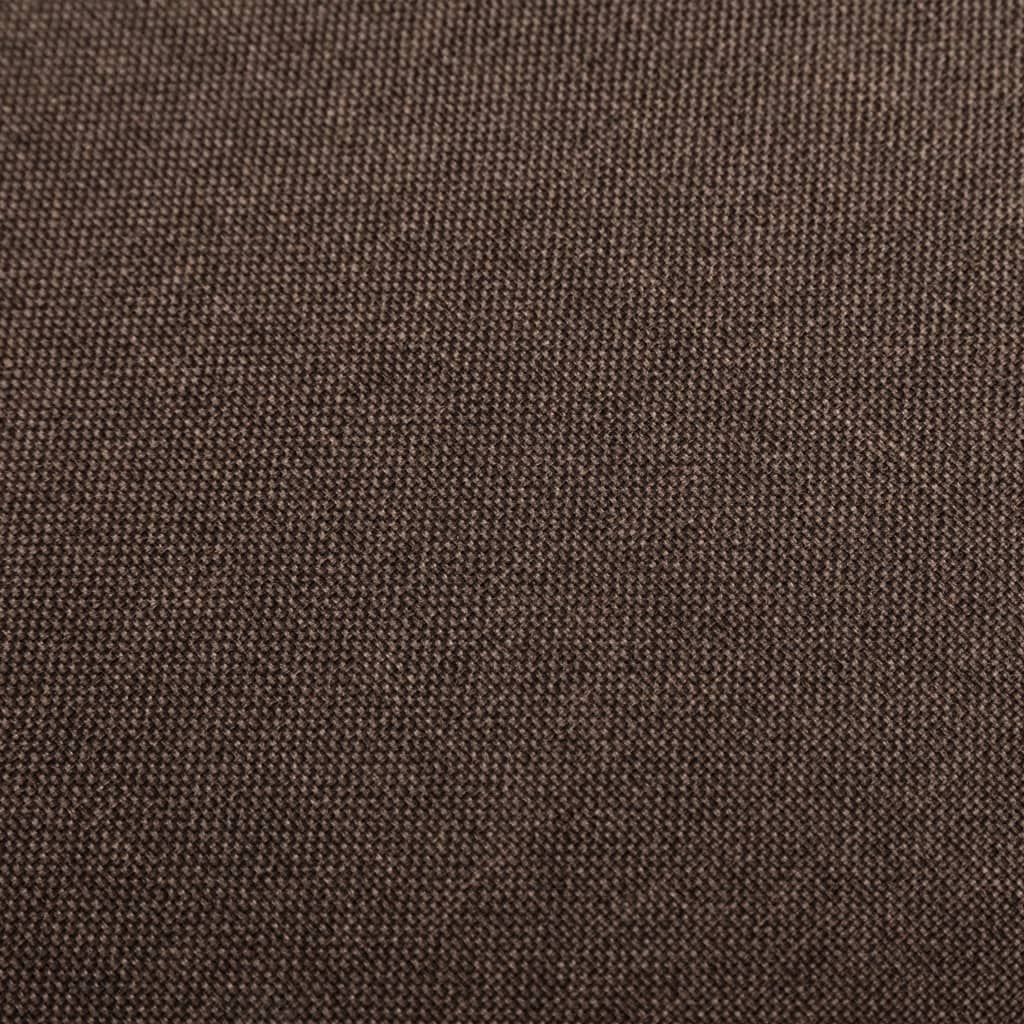 vidaXL Scaune de bar, 2 buc., maro, material textil