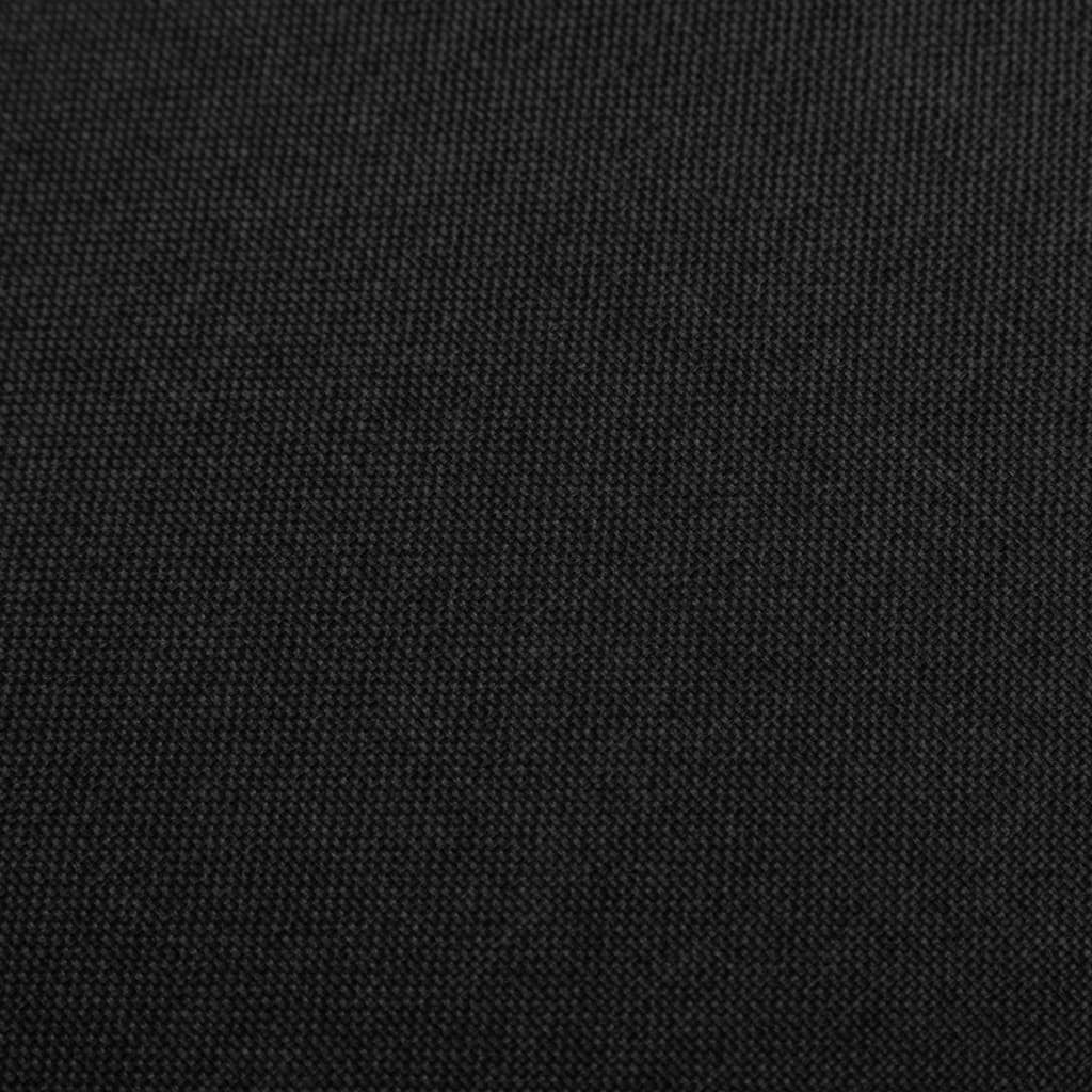 vidaXL Scaune de bar, 2 buc., negru, material textil