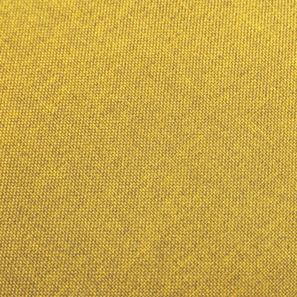 vidaXL Scaune de bar, 2 buc., galben muștar, material textil vidaXL Scaune de bar, 2 buc., galben muștar, material textil