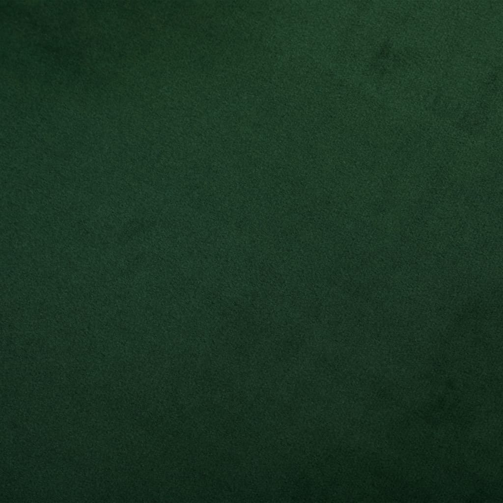 vidaXL Scaun balansoar, verde închis, catifea