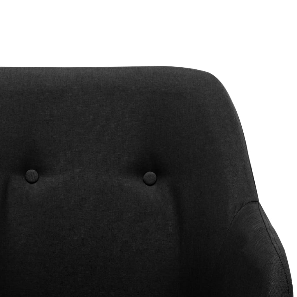 vidaXL Scaun balansoar, negru, material textil vidaXL Scaun balansoar, negru, material textil