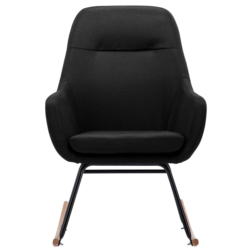 vidaXL Scaun balansoar, negru, material textil vidaXL Scaun balansoar, negru, material textil