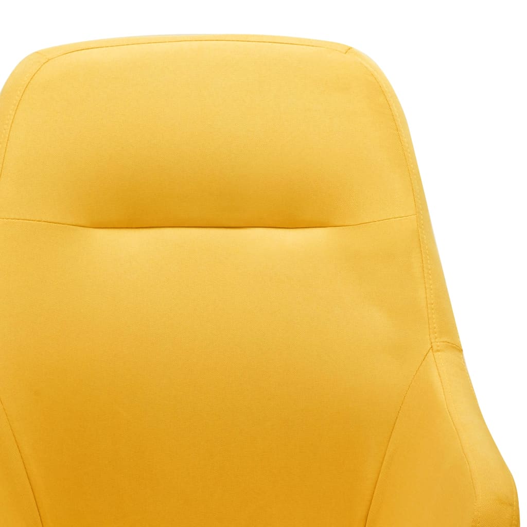 vidaXL Scaun balansoar, galben muștar, material textil vidaXL Scaun balansoar, galben muștar, material textil