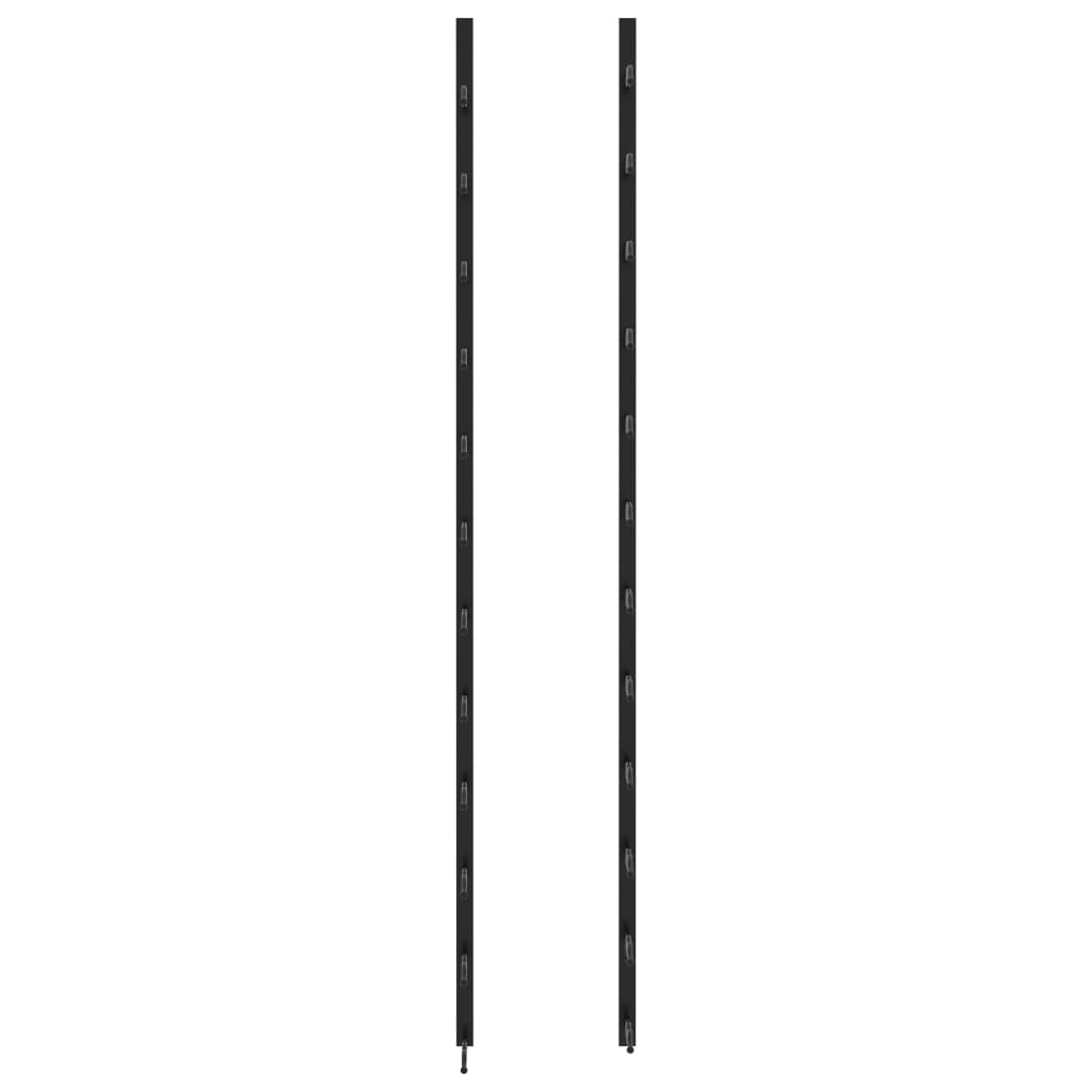 vidaXL Suport sticle de vin de perete, 24 sticle, negru, fier vidaXL Suport sticle de vin de perete, 24 sticle, negru, fier